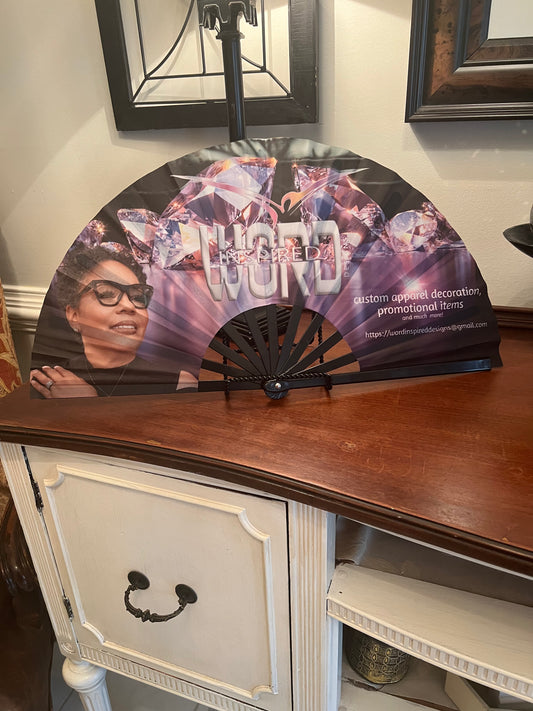 Customized Clack Fan _large 25 X 13 (Sample)